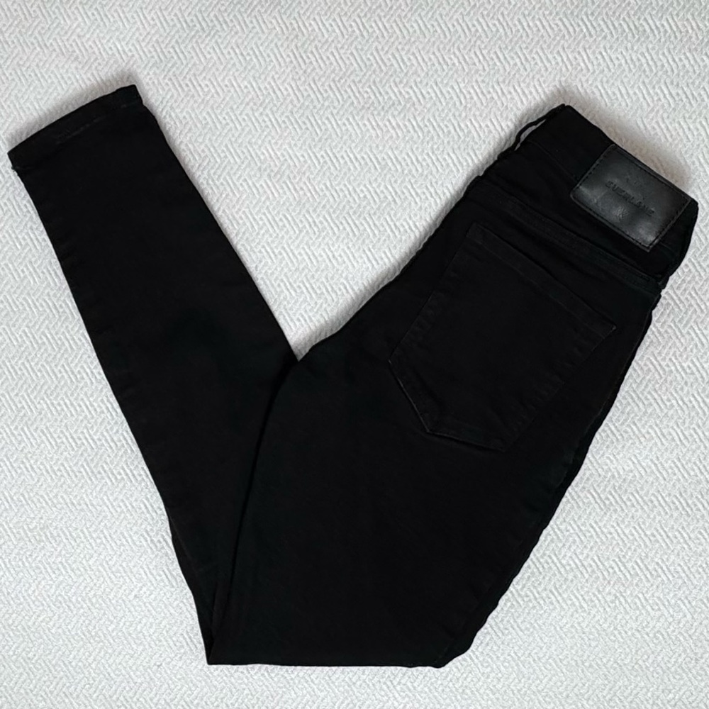 Everlane Mid Rise Skinny Ankle Jeans in Black, Women's Size 25 L26 - Picture 2 of 11